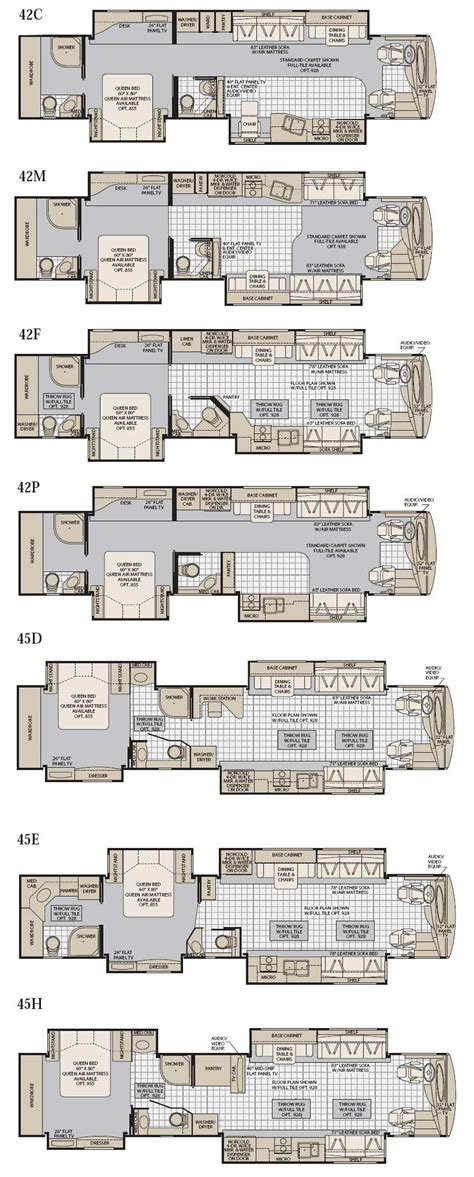 american coach floor plans.